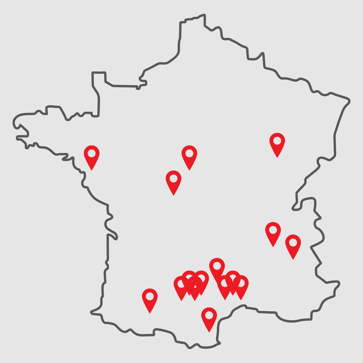 LOCALISATION CHANTIERS MH.TOITURES